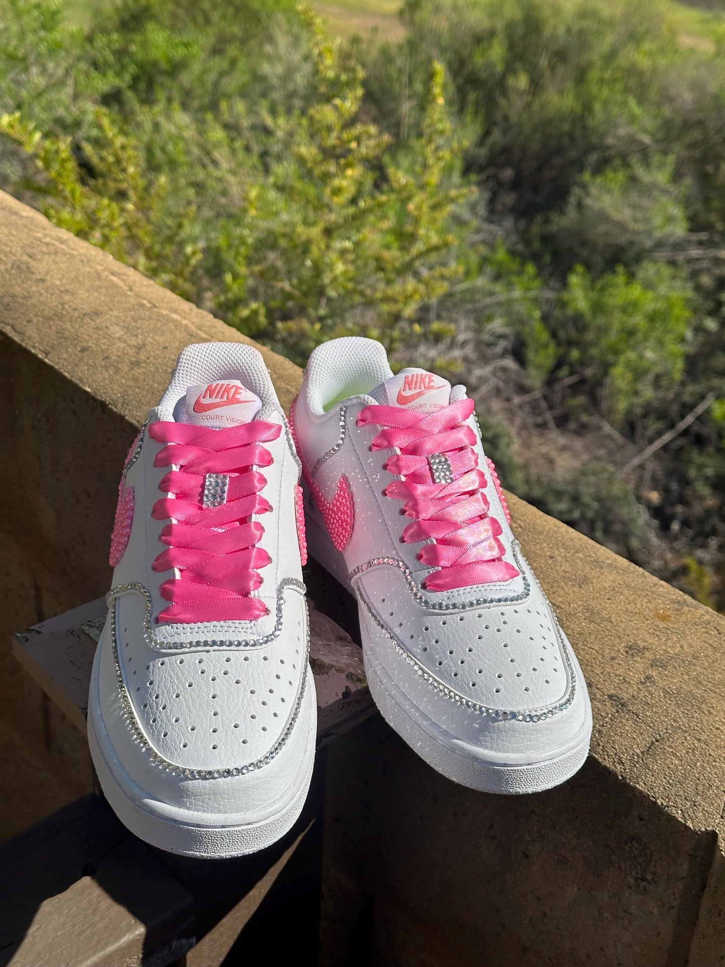 Wedding Nike Pearl Rhinestone Shoes, Bride Bling Shoes, Prom Bling Shoes, Sneaker Ball Shoe,  Gift For He
